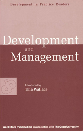 Development and Management: Experiences in Value-Based Conflict